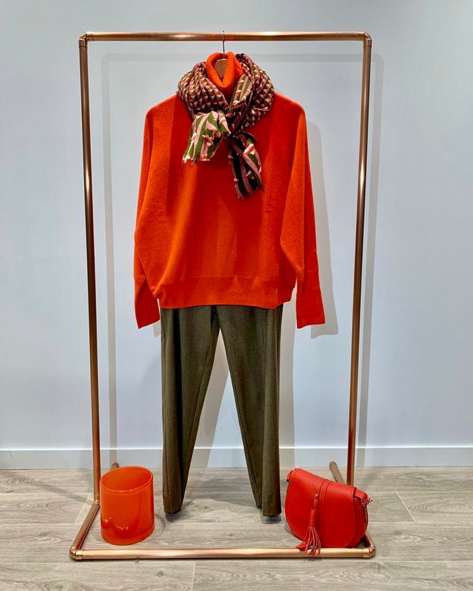 Look orange cachemire Anahita